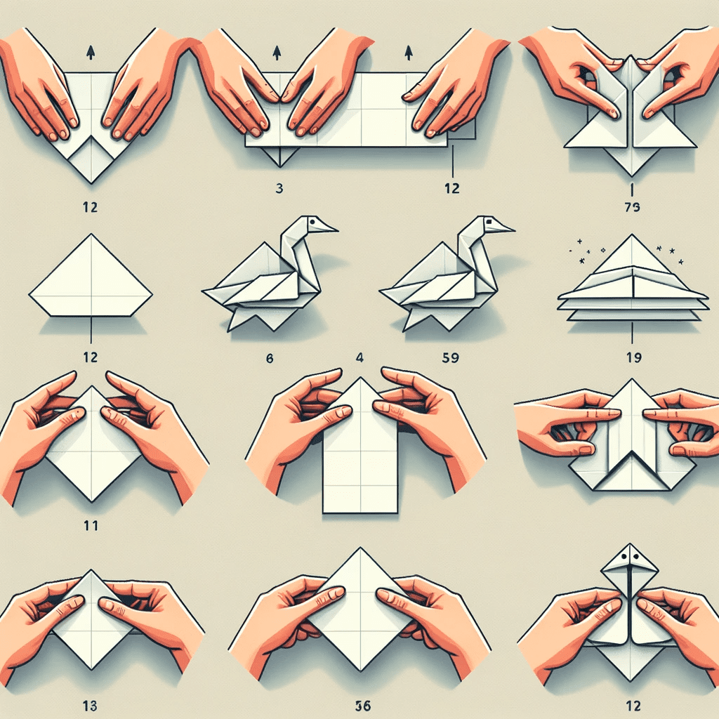 Proceso Paso a Paso del Origami