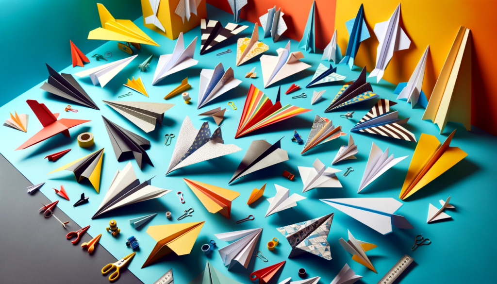 Variedad de Aviones de Papel Terminados